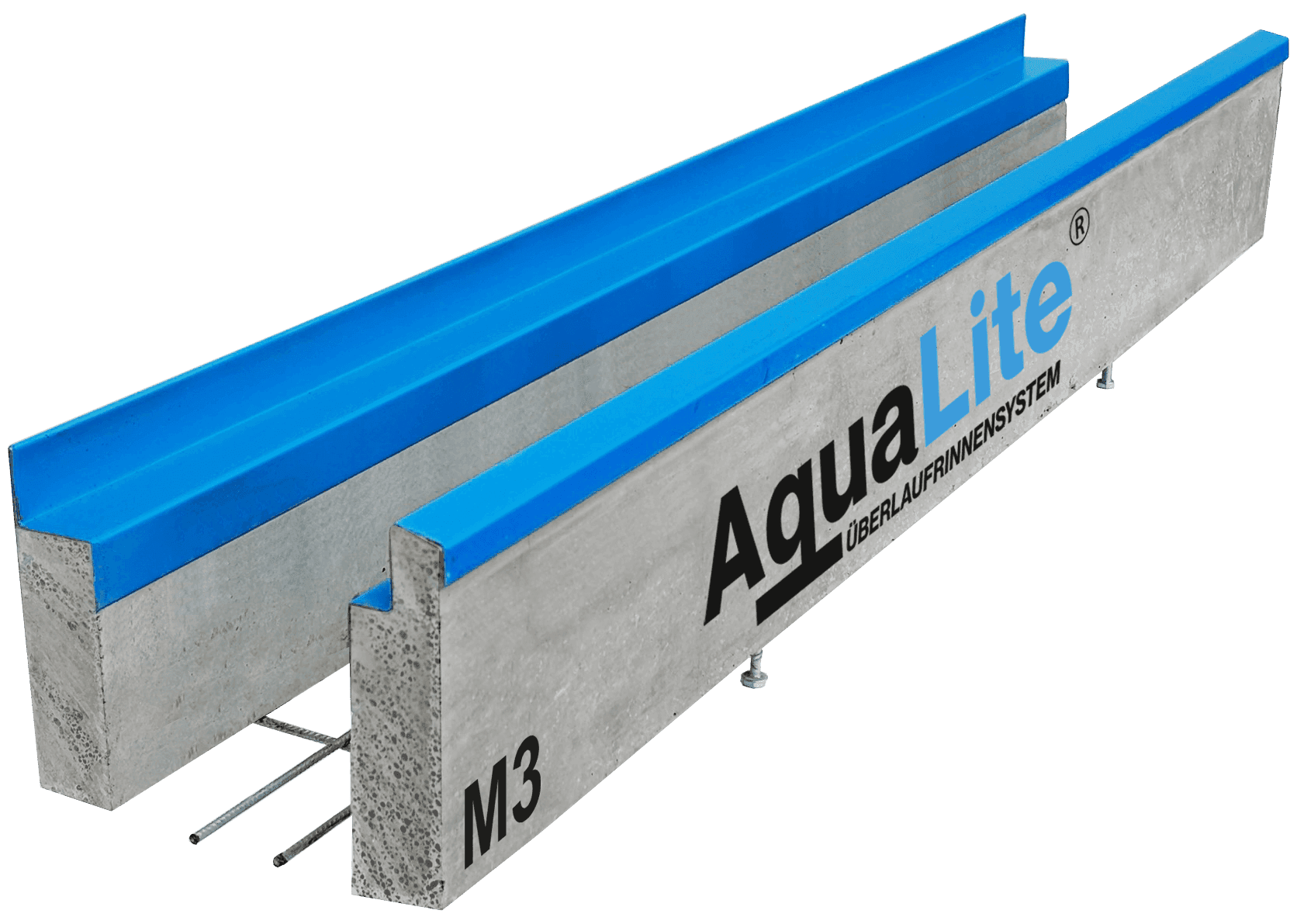 Präzise Höhenjustierung durch werkseitig eingegossene Justierschrauben